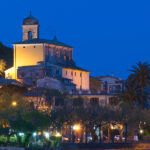 panorama notturno di Trevignano Romano