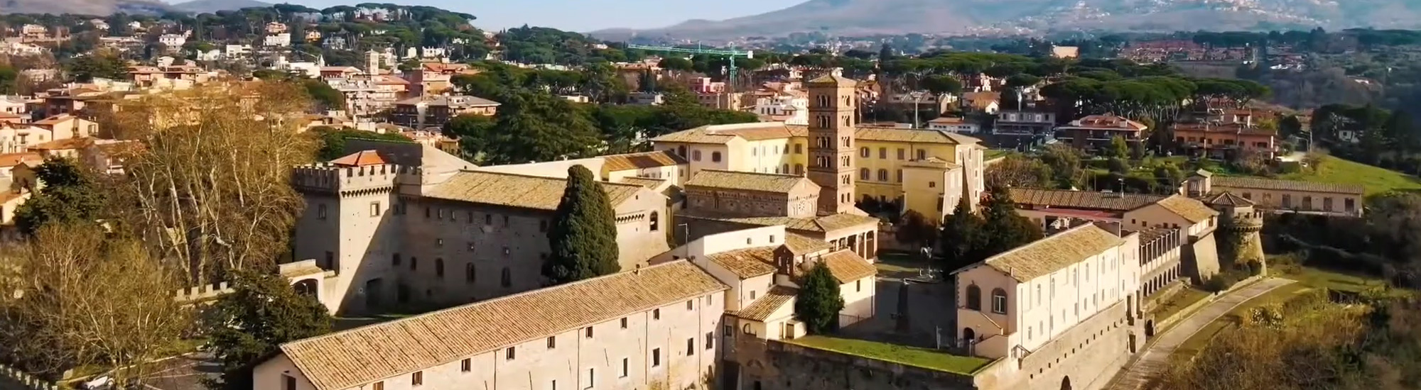 Panoramica aerea di Grottaferrata