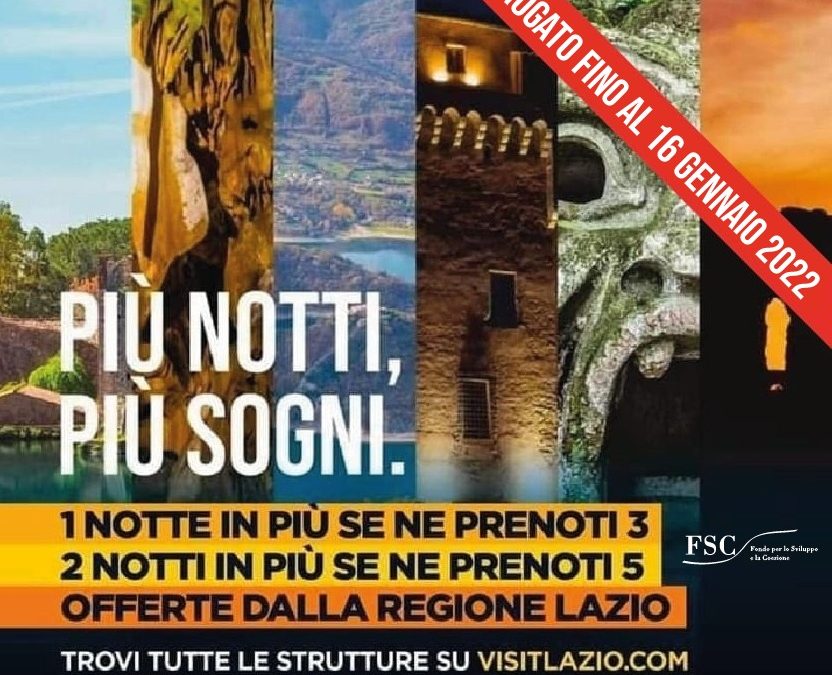 “Più Notti, Più Sogni”: scegli la struttura, una o due notti in più te le regaliamo noi