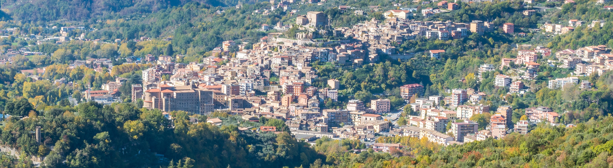 Panoramica aerea di Subiaco