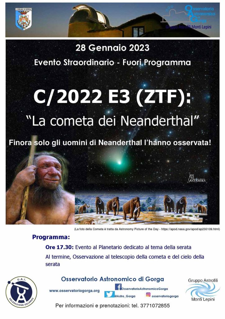 La Cometa Dei Neanderthal – VisitLazio