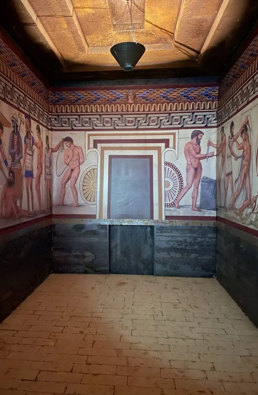 ricostruzione della Tomba Francoise nel Museo Archeologico di Canino