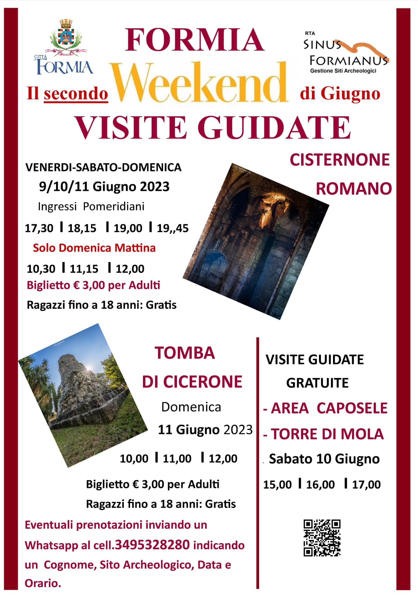 Weekend di visite guidate a Formia – VisitLazio