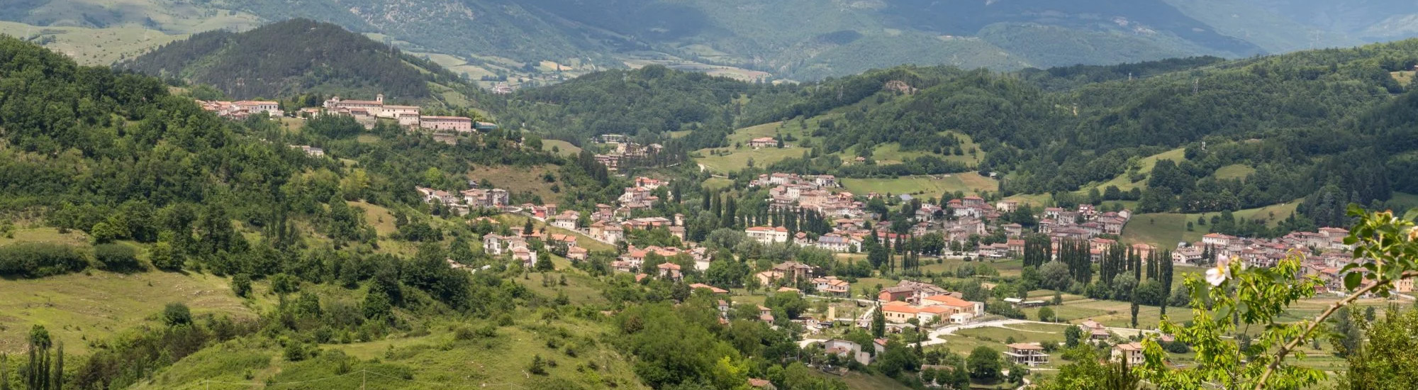 Panoramica di Borbona nella vallata