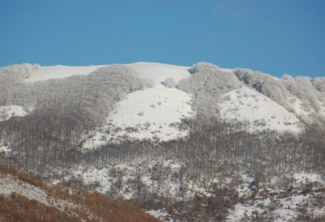 Veduta del monte Pellecchia da Monteflavio