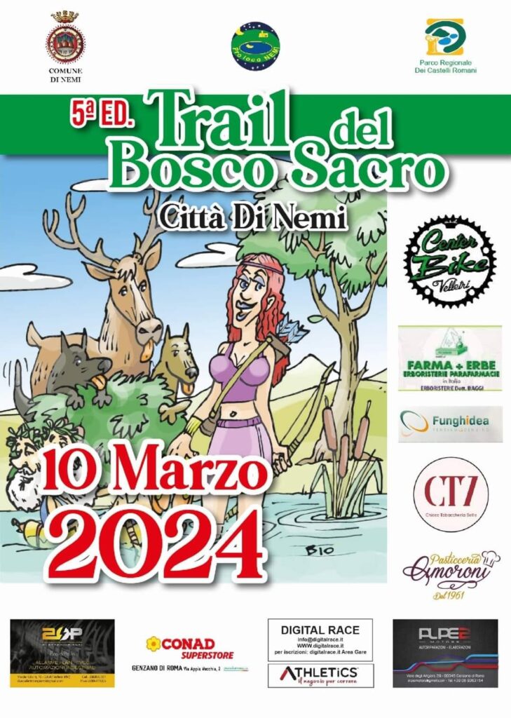 Locandina Trail del Bosco Sacro 2024