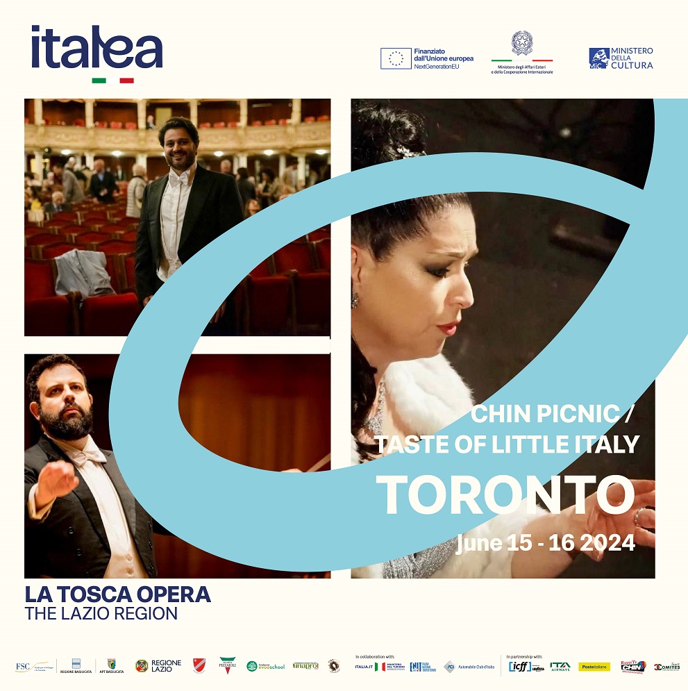 Locandina Opera lirica Tosca a Toronto per il Festival turismo delle radici