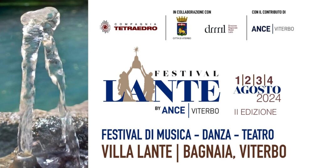 locandina festival Lante a Bagnaia