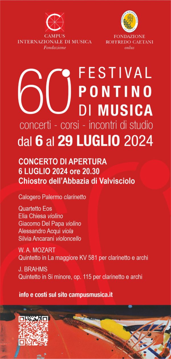 Locandina Festival Pontino di Musica 2024