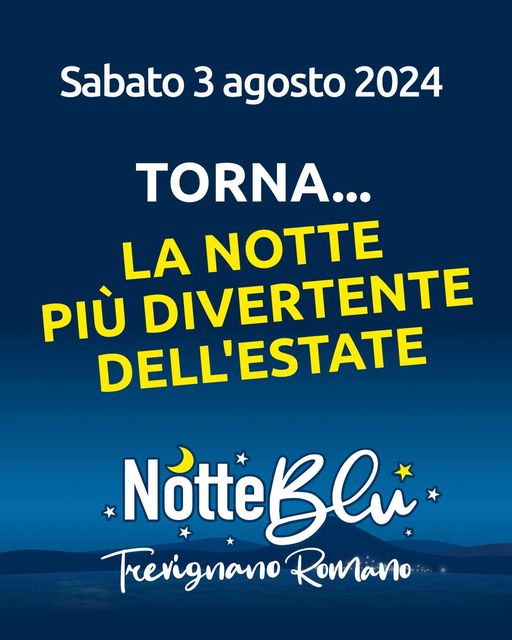 Locandina Notte Blu 2024 Trevignano Romano