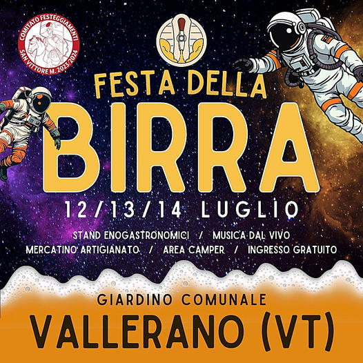 locandina festa della birra Vallerano