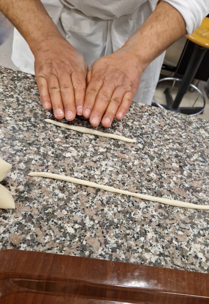 preparazione degli Gnocchi a co de Soreca - Massimo Pichi @ Ist. Alberghiero Rosario Livatino di Cave