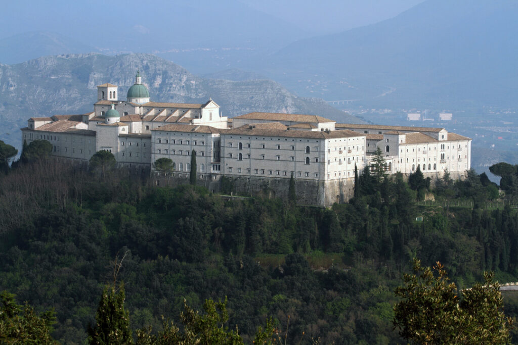 Veduta aerea dell'Abbazia di Montecassino