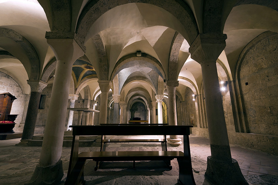 La cripta nella Cattedrale di Rieti