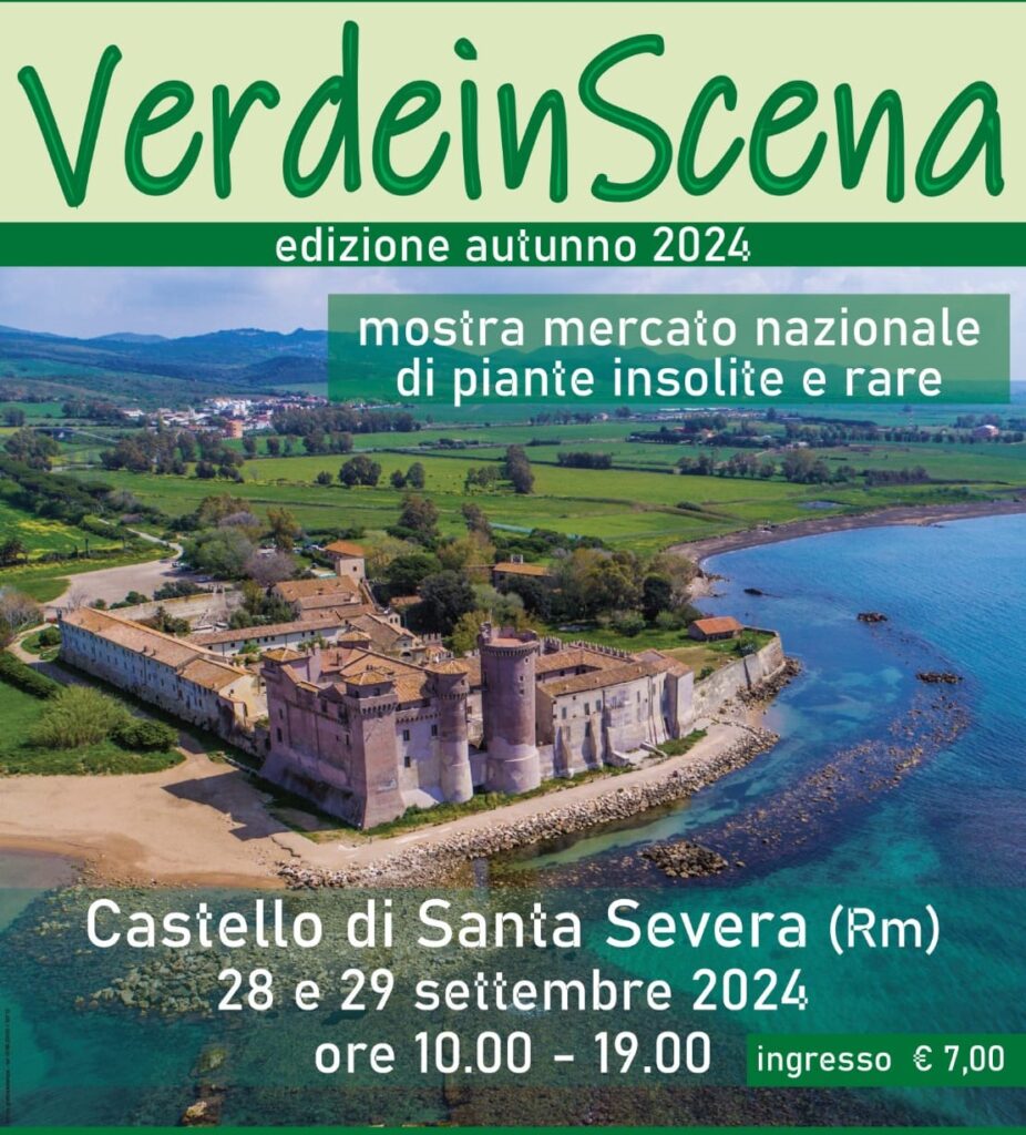 locandina verde in scena al castello di Santa Severa