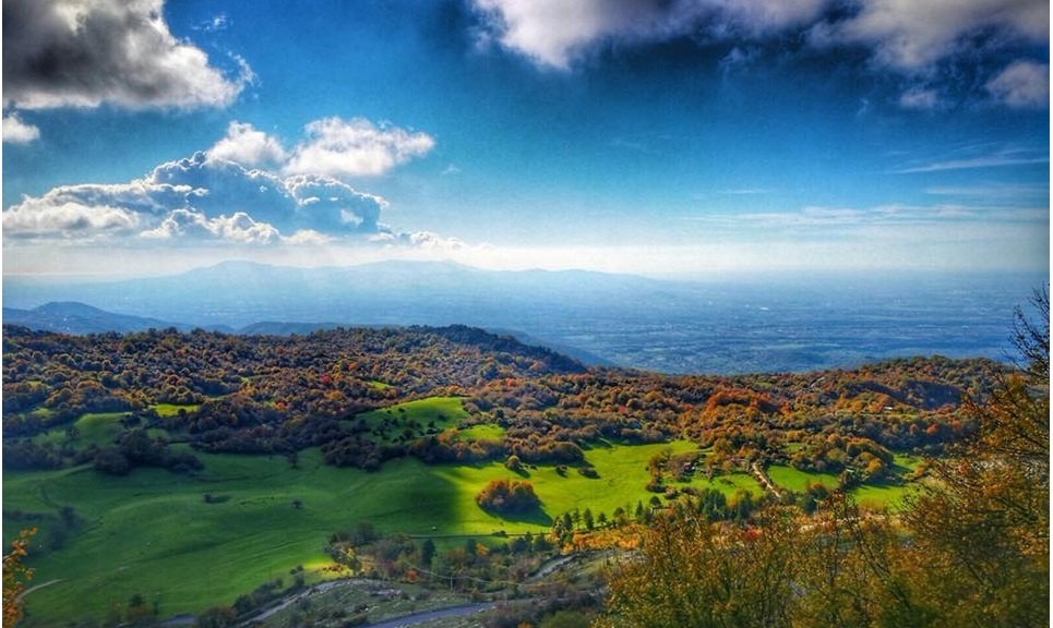 Il panorama sui Monti Prenestini