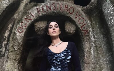 Monica Bellucci a Bomarzo per la cover di Vogue