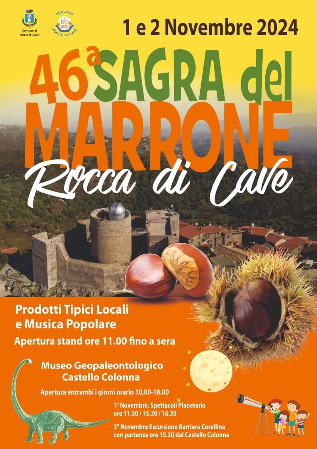 Locandina Sagra del Marrone di Rocca di Cave