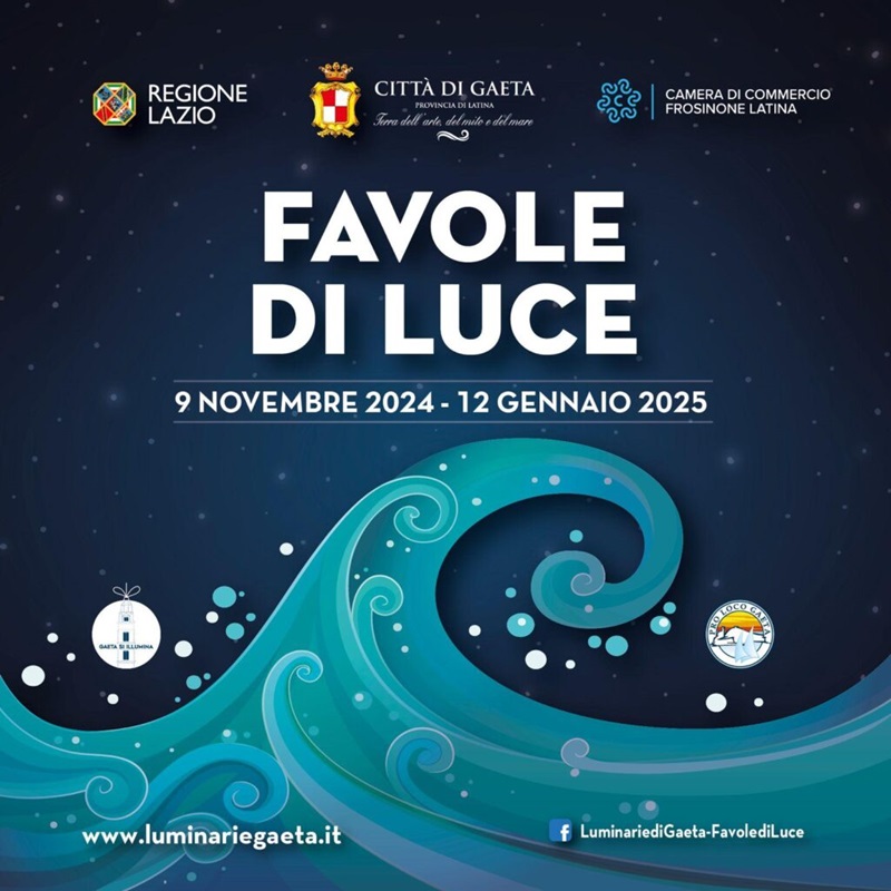 Locandina Favole di Luce a Gaeta 2024-2025