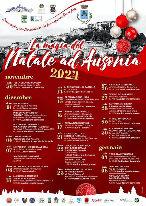 Locandina Natale per i Vicoli di Ausonia