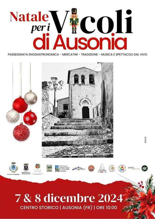 Locandina Natale per i Vicoli di Ausonia