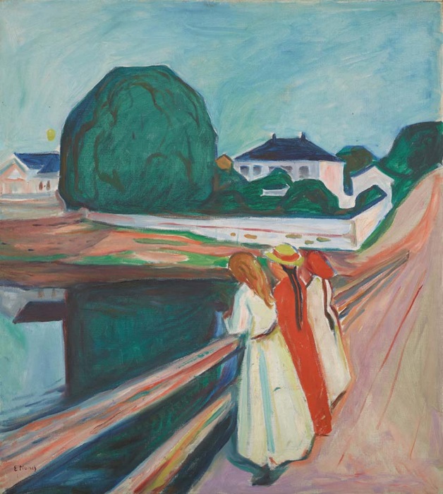 Edward Munch, The Girls on the Bridge, 1927 – olio su tela - Photo Halvor Bjørngård © Munchmuseet