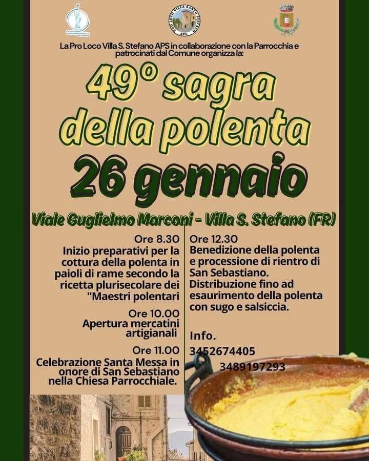 Locandina villa S. Stefano sagra polenta 2025