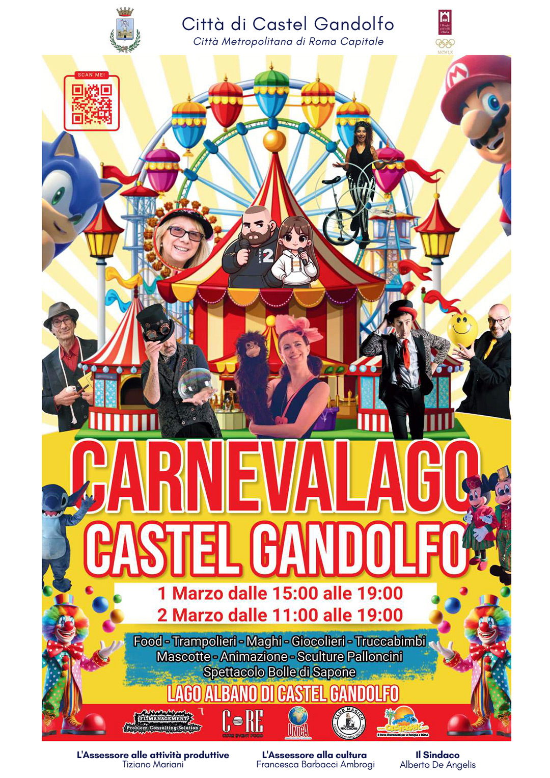 Locandina Carnevalago a Castel Gandolfo