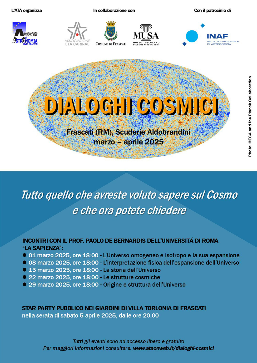 Locandina Dialoghi Cosmici