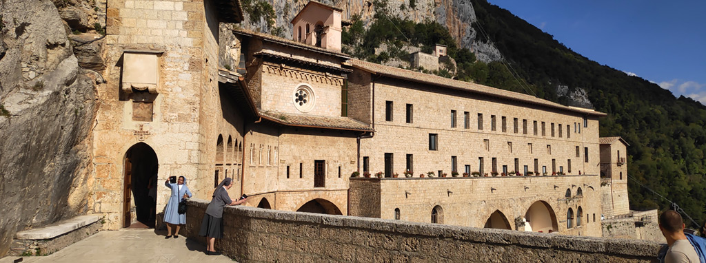 Panoramica del monastero di San Benedetto a Subiaco